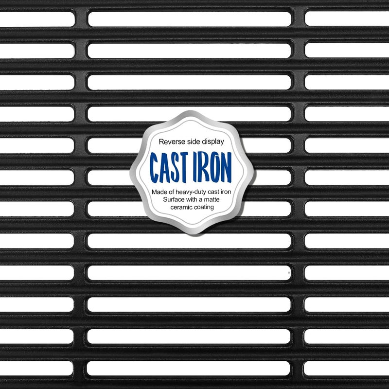 GGC 17" Grill Grates for Charbroil Tru Infrared 4 Burner 463242715 463242716 463276016 466242715 466242716 G533-0009-W1A, Cast Iron Grill Grates for Lowe's 606682 Nexgrill 720-0882A BHG 720-0882 - Image 3